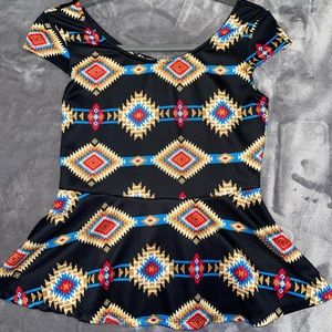 Cute blouse with back cut out